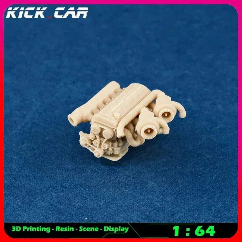 Scale Car Engine For Diorama Garage Scene Paintable - Image 2