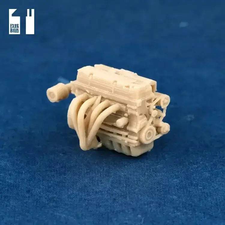 Scale Car Engine For Diorama Garage Scene Paintable - Image 23