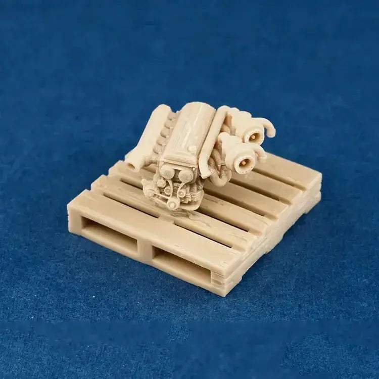 Scale Car Engine For Diorama Garage Scene Paintable - Image 26