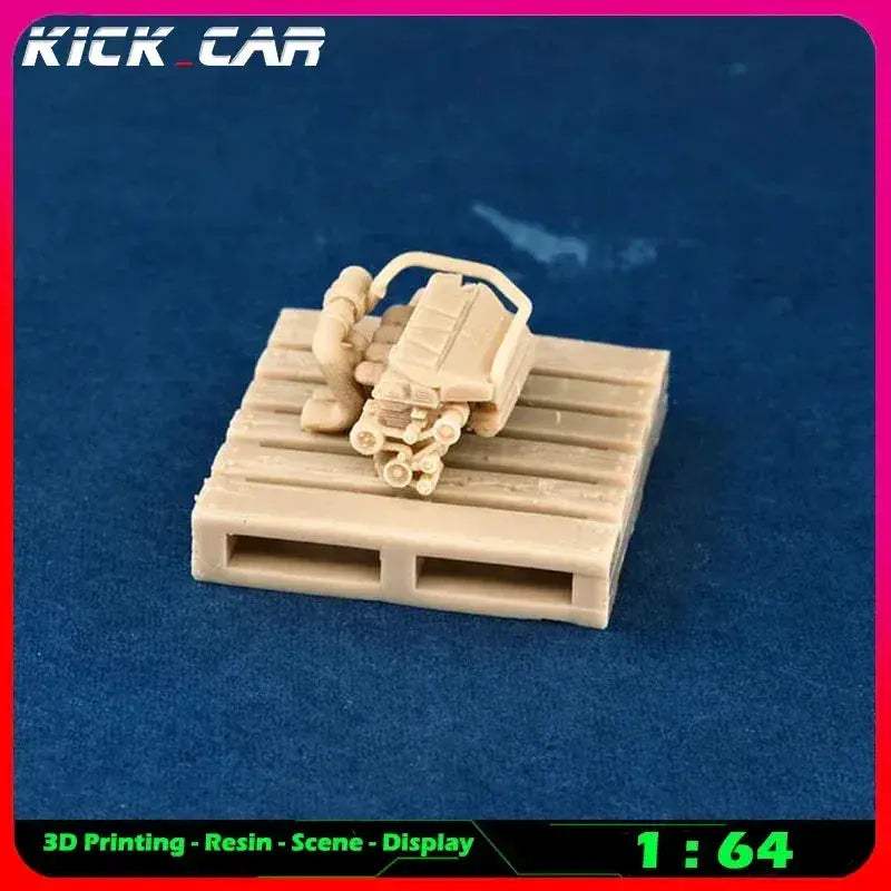 Scale Car Engine For Diorama Garage Scene Paintable - Image 28