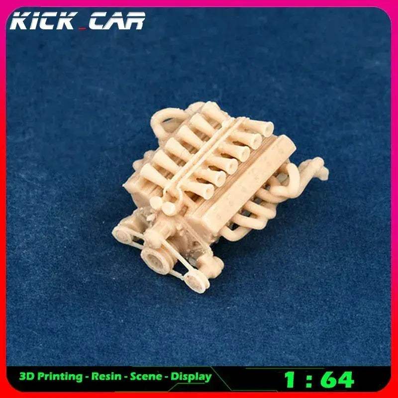 Scale Car Engine For Diorama Garage Scene Paintable - Image 30
