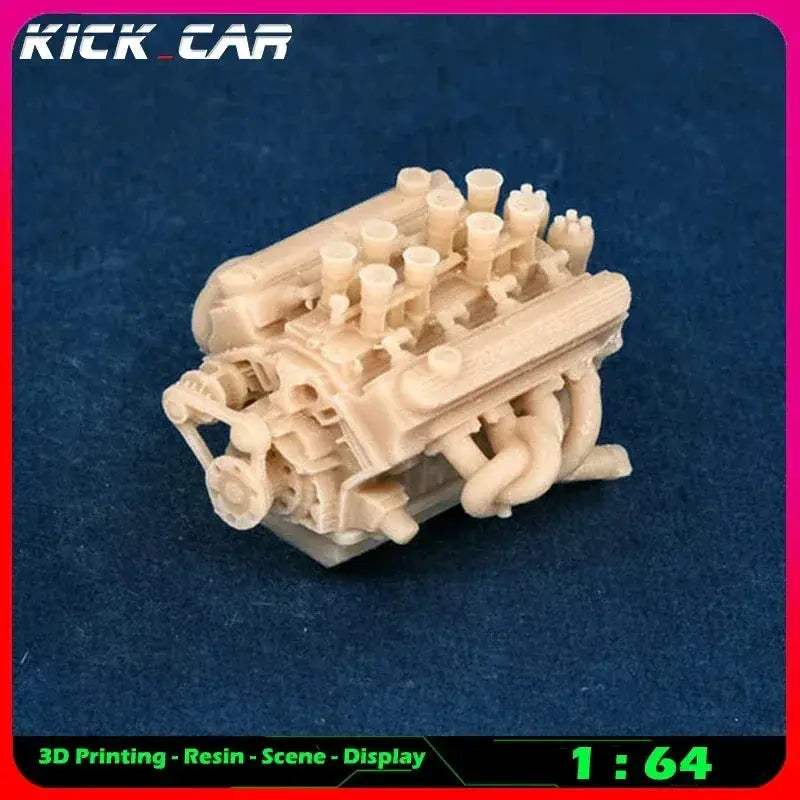 Scale Car Engine For Diorama Garage Scene Paintable - Image 35