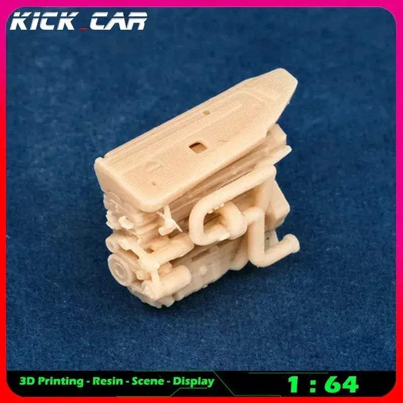 Scale Car Engine For Diorama Garage Scene Paintable - Image 8