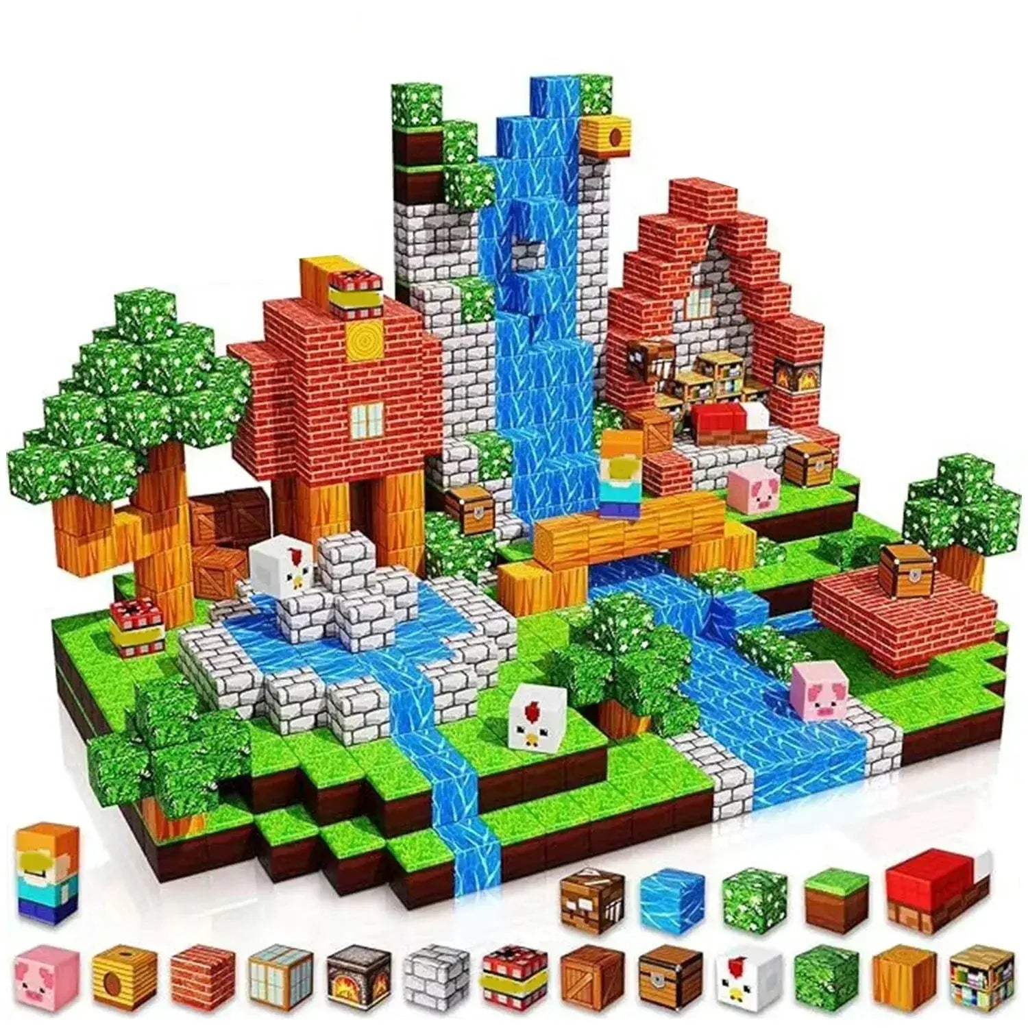 Montessori Magnetic Building Blocks For Sensory Stacking Cubes - Image 8