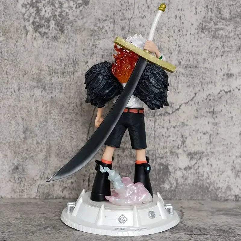 Seraphim S-Hawk Anime Figurine, Dracule Mihawk Clone One Piece Action Figures Blazing Angel Statue 23.5 CM - Image 3