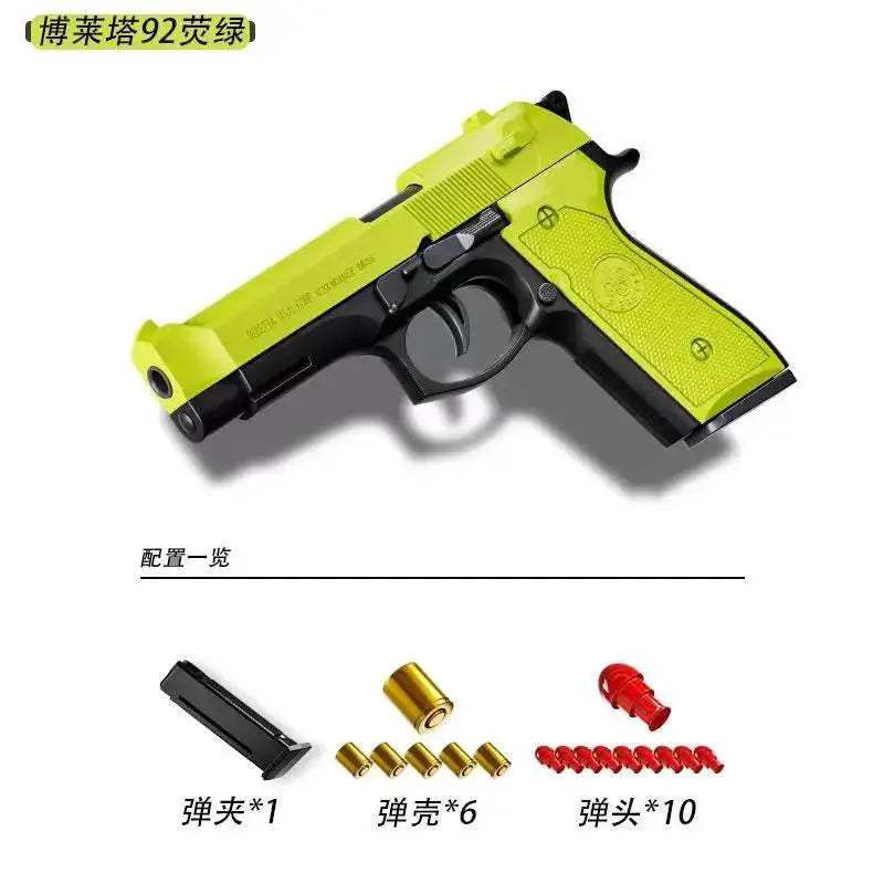 Shell Throwing SIG17 M9A3 Pistol Soft Bullet Toy Gun Gift - Image 6