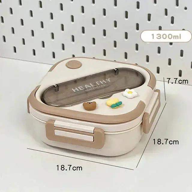 Simple Cute Portable Lunch Box, With Compartment & Microwave-Safe, Perfect for Work, School, or Picnics - Image 10