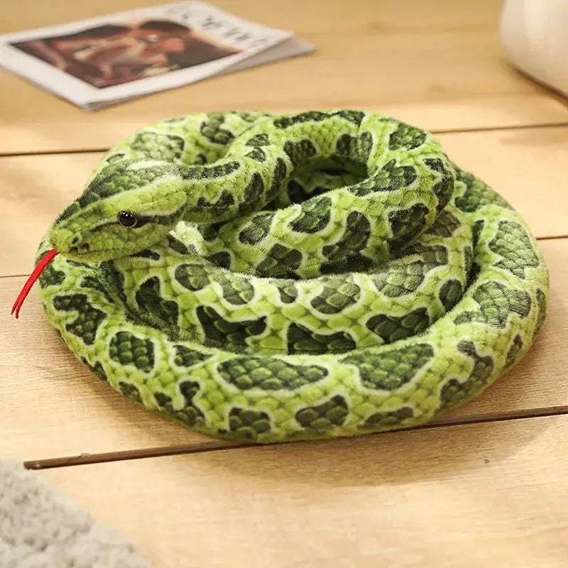 Plush Snake Toy Python Realistic Fake Snake Gift For Kids - Image 5