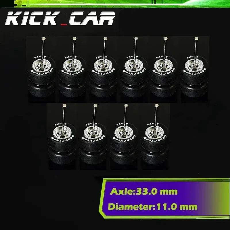 Sixty Four Scale Diecast Car Wheels With Durable Electroplated ABS - Image 2