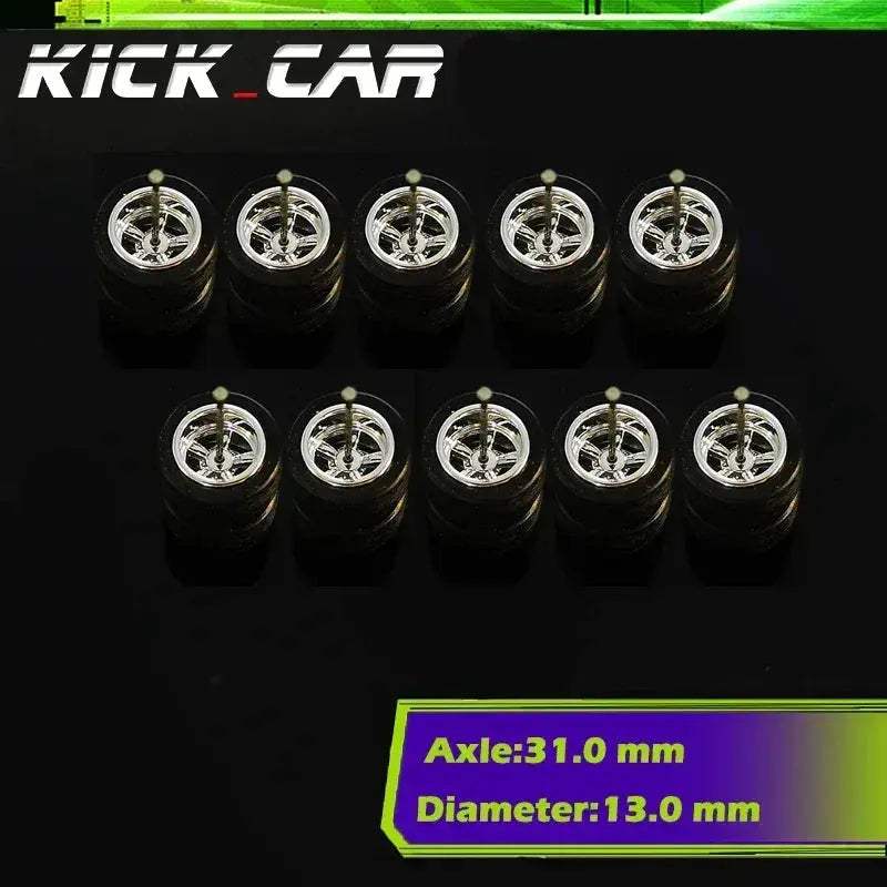 Sixty Four Scale Diecast Car Wheels With Durable Electroplated ABS - Image 37