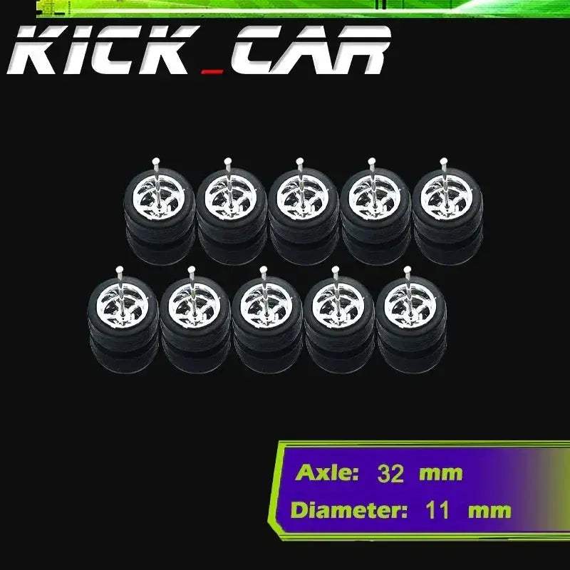 Sixty Four Scale Diecast Car Wheels With Durable Electroplated ABS - Image 4