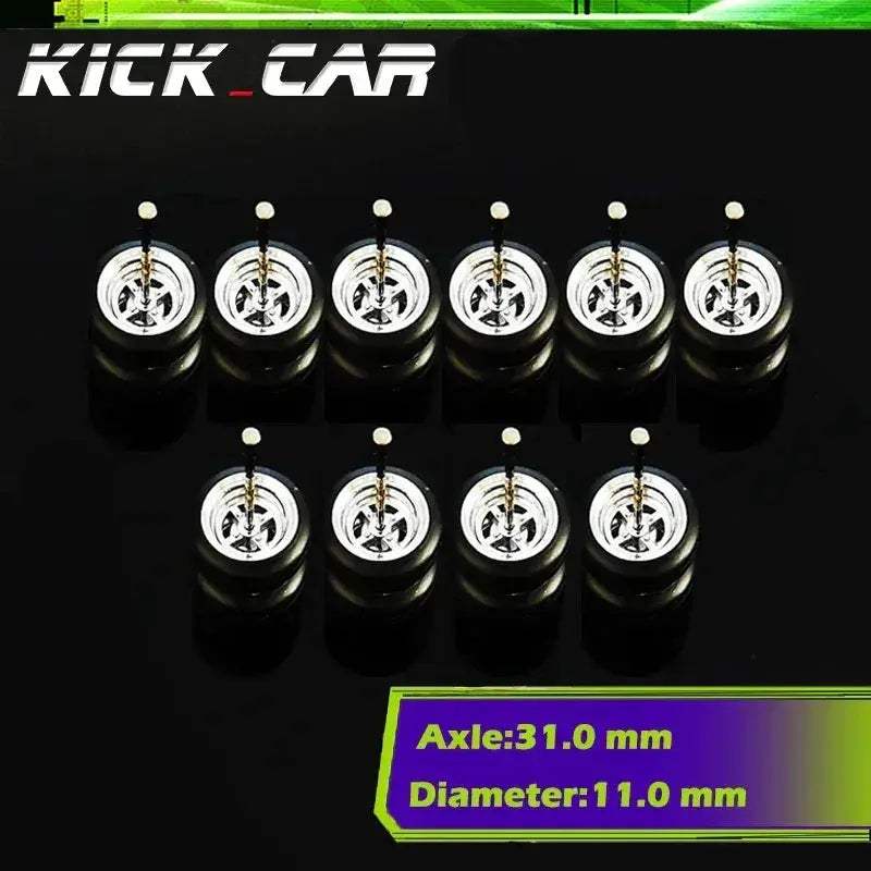 Sixty Four Scale Diecast Car Wheels With Durable Electroplated ABS - Image 5