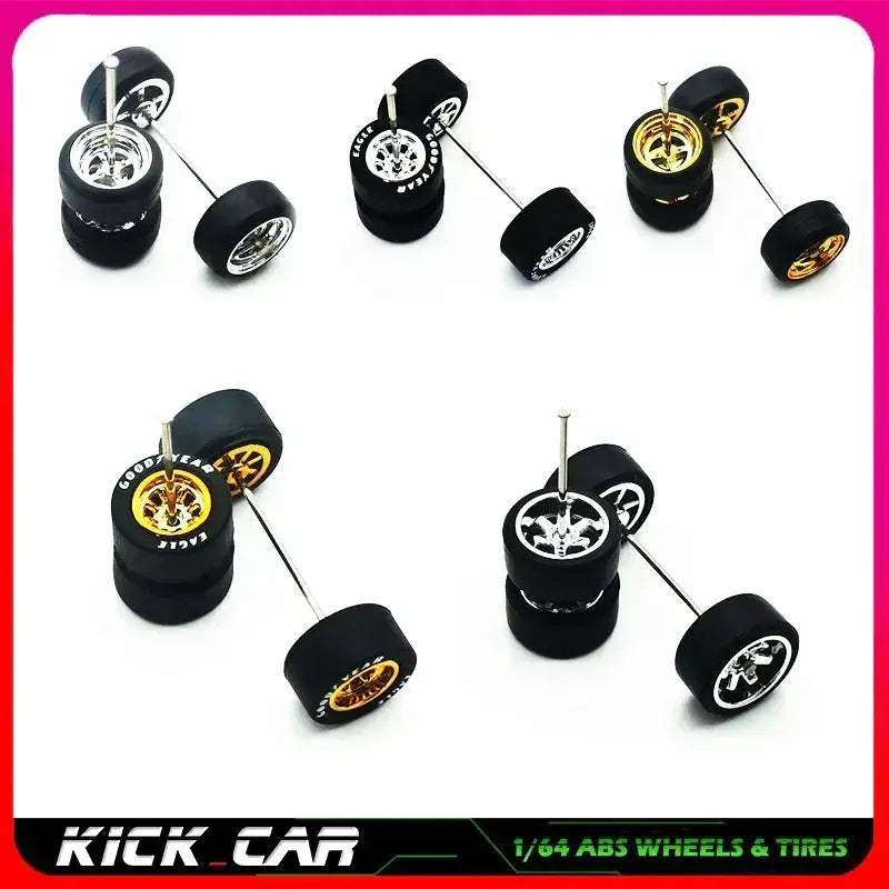 Sixty Four Scale Diecast Car Wheels With Durable Electroplated ABS - Image 6