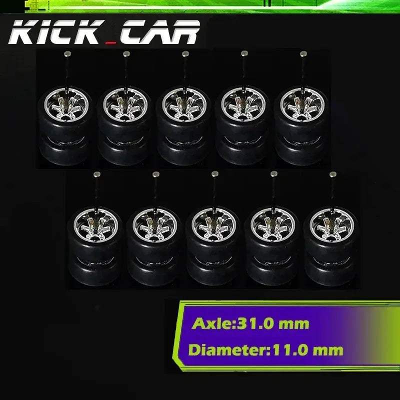 Sixty Four Scale Diecast Car Wheels With Durable Electroplated ABS - Image 9