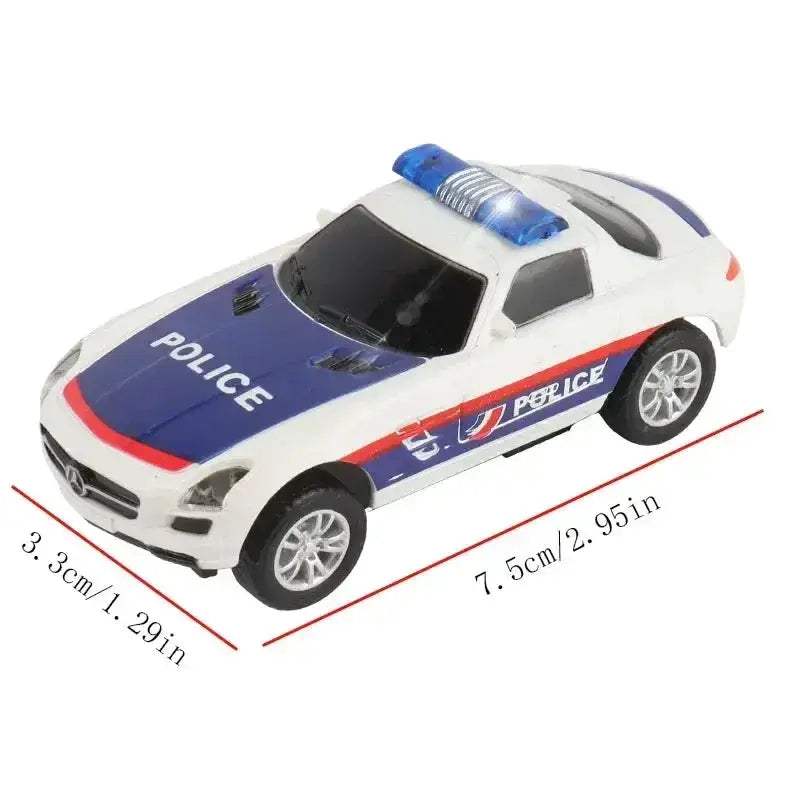 Slot Car Racing Track Set With Police Cars Scale Toy - Image 15