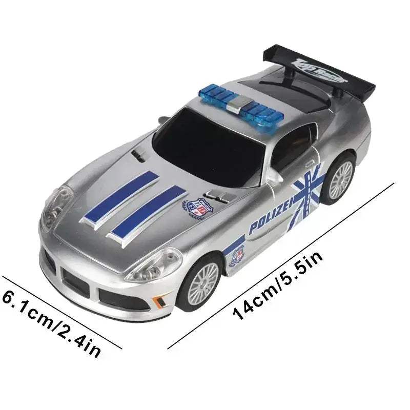 Slot Car Set 1/32 Scale With Police Cars And Tracks - Image 5