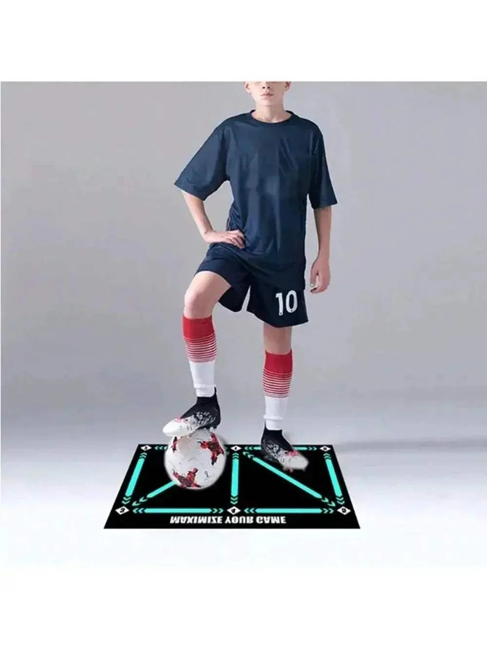 Soccer Ball Control Training Mat With Stable Silent Rubber Base - Image 3