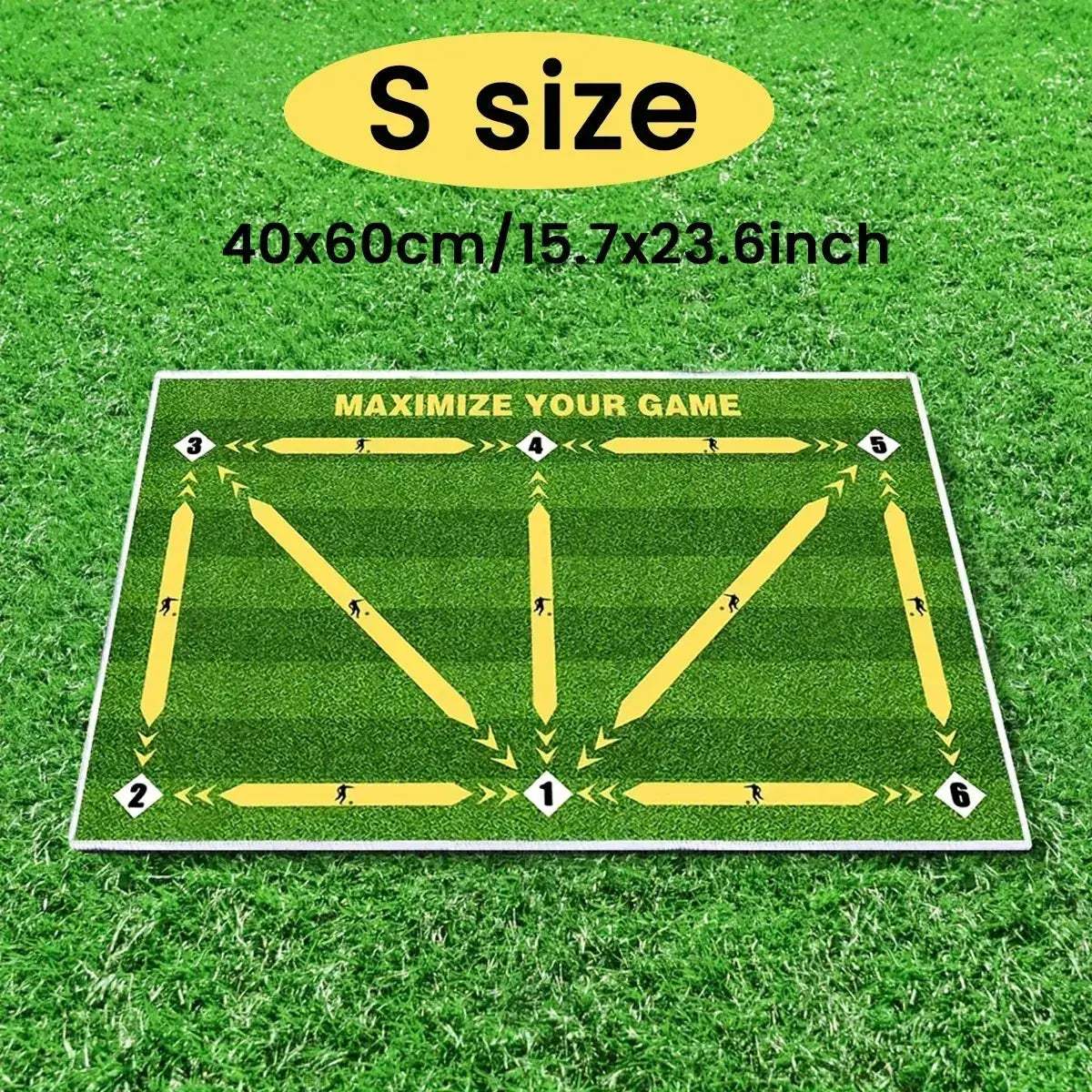 Soccer Ball Control Training Mat With Stable Silent Rubber Base - Image 9