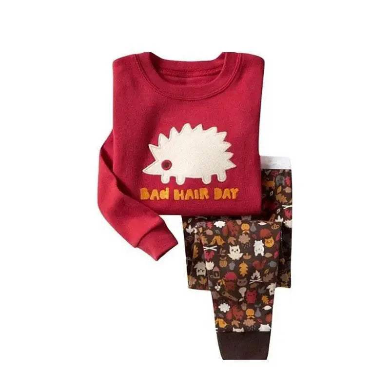 Soft 100 Percent Cotton Kids Pajama Set With Animal Embroidery For Boys And Girls - Image 10