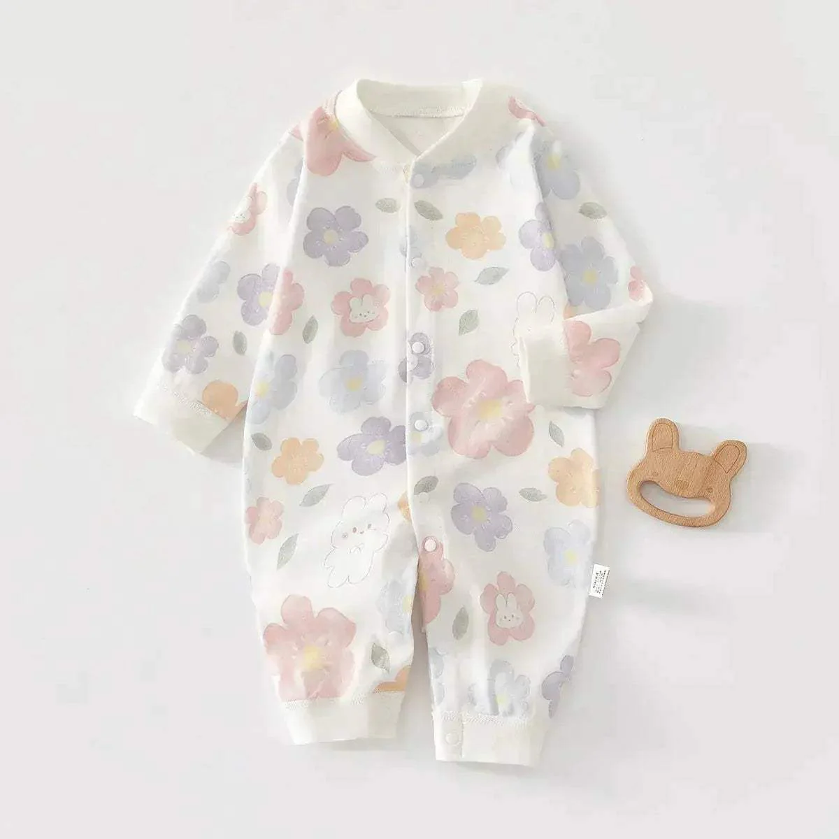 Soft Baby Rompers 100 Percent Cotton Long Sleeve Unisex 0-12 Months Everyday Wear - Image 11