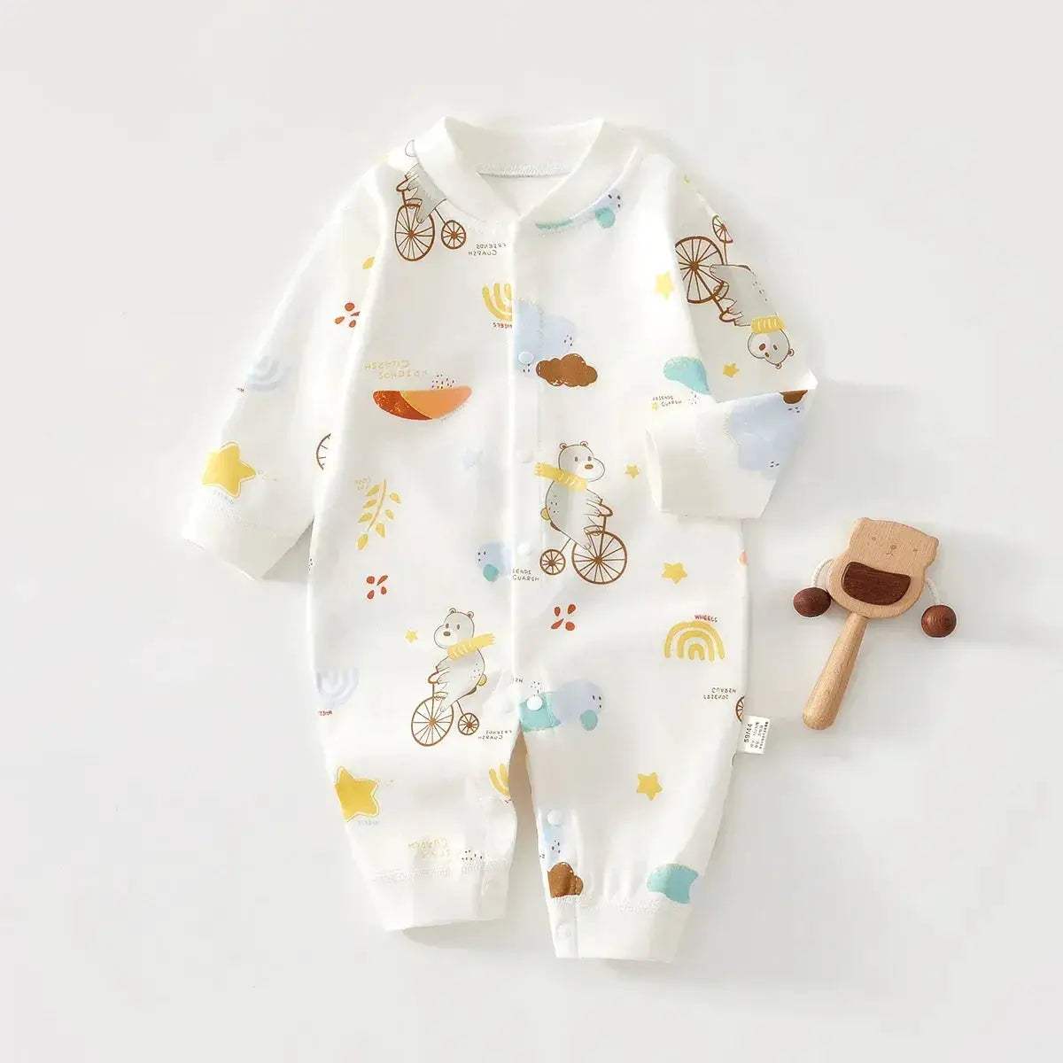 Soft Baby Rompers 100 Percent Cotton Long Sleeve Unisex 0-12 Months Everyday Wear - Image 9