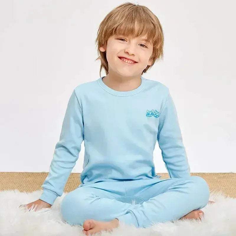 Soft Cotton Kids Pajamas Dinosaur Print Two Piece Pajama Set For Unisex Children - Image 11