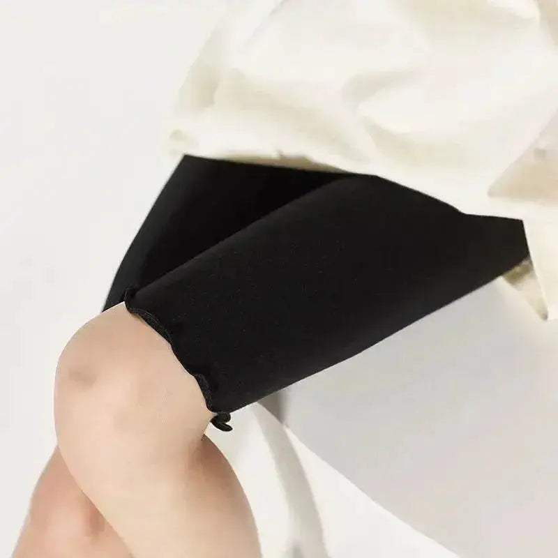 Soft Modal Cotton Knee Length Girls Leggings With Ruched Ruffle Details For Ages 3 To 10 - Image 11