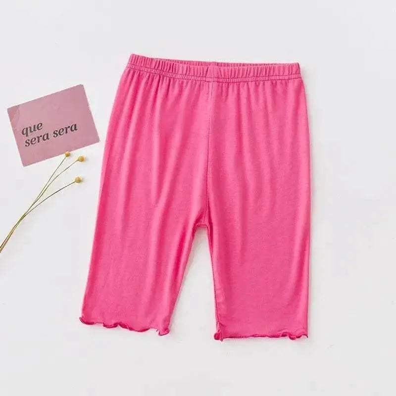Soft Modal Cotton Knee Length Girls Leggings With Ruched Ruffle Details For Ages 3 To 10 - Image 15