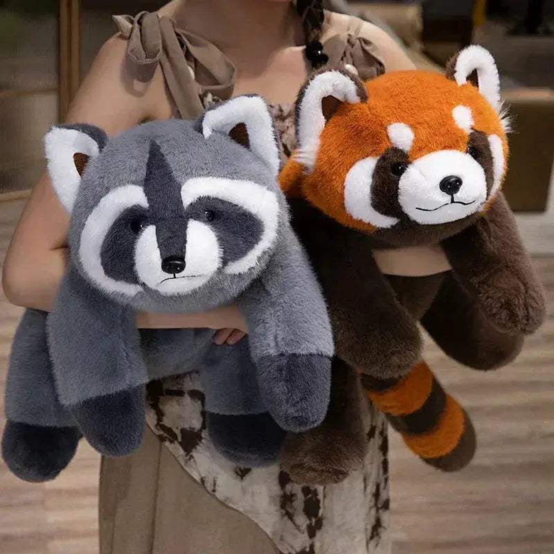 Soft Plush Pillow Raccoon And Red Panda Home Decor Gift - Image 6