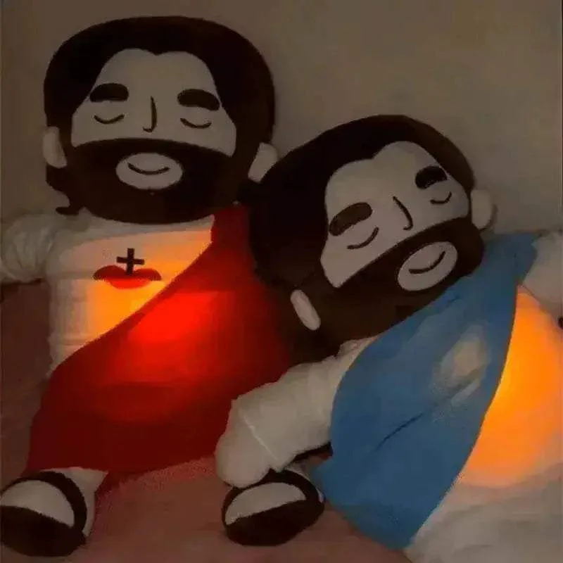 Soft Plush Toy 40cm Breathing Jesus For Kids Easter Gift - Image 2