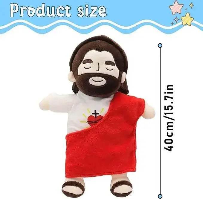 Soft Plush Toy 40cm Breathing Jesus For Kids Easter Gift - Image 5