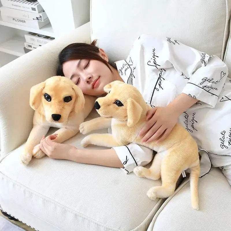 Soft Plush Toy Large Golden Retriever Guide Dog For Adults - Image 3
