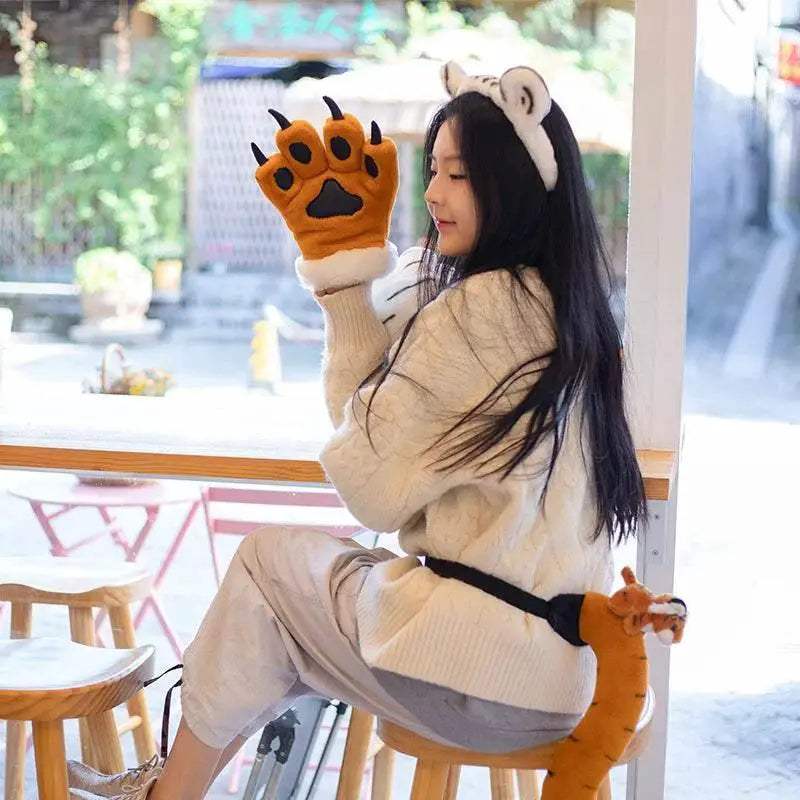 Soft Tiger Plush Toy Claw Tail For Kids Birthday Gifts - Image 3