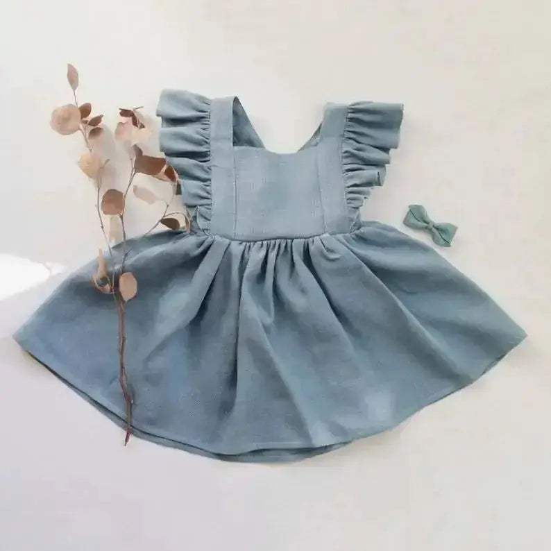 Soft Toddler Girl Dress 100 Percent Cotton Ruffles For Summer - Image 8