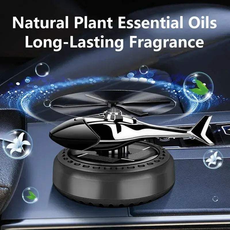 Solar Car Air Freshener Aromatherapy Diffuser With Wood Finish - Image 4