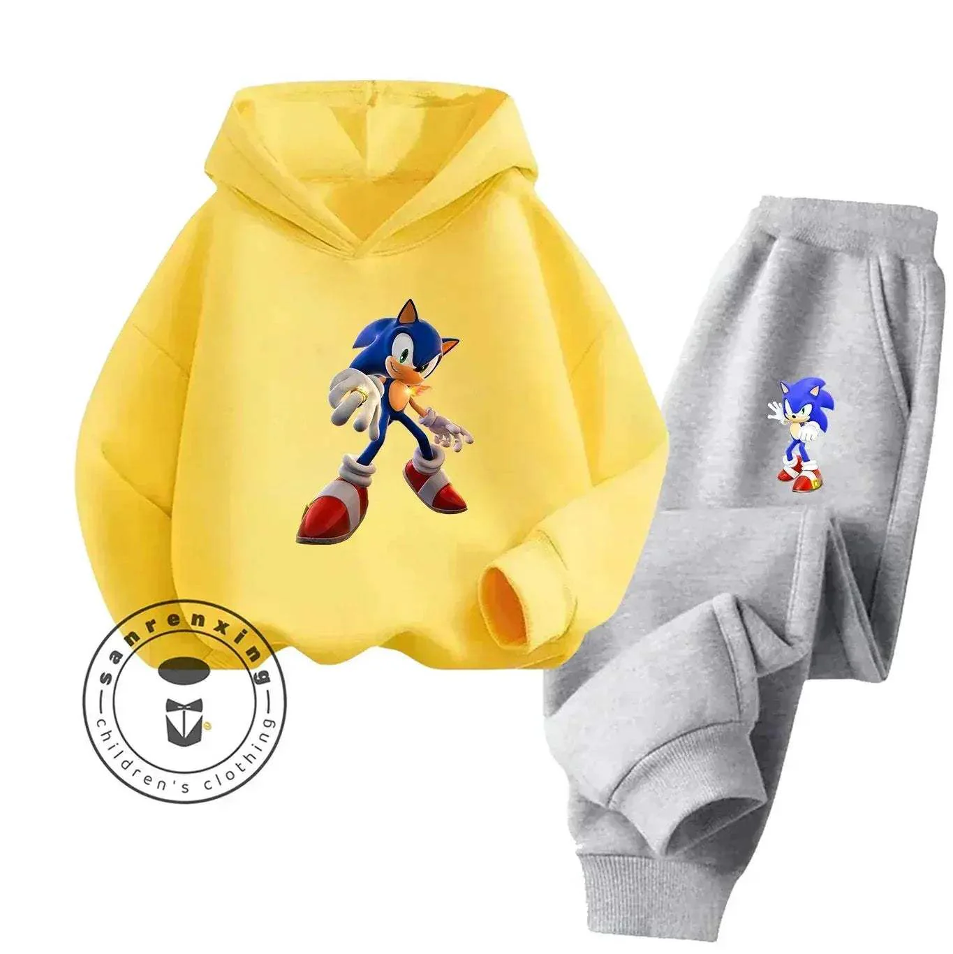 Sonic Hot Sale 2D Cartoon Printed Hoodie Set 2025 Fashion For Kids Teens Boys Girls Casual Autumn Winter - Image 13