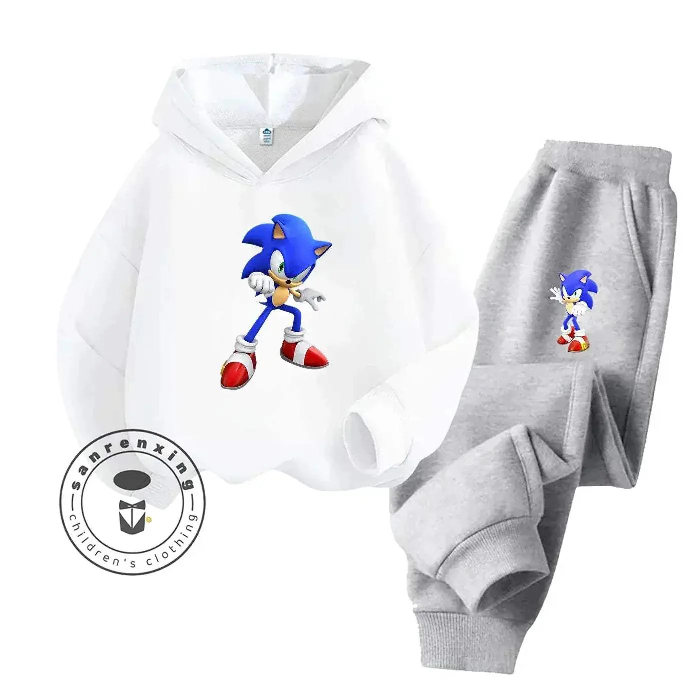 Sonic Hot Sale 2D Cartoon Printed Hoodie Set 2025 Fashion For Kids Teens Boys Girls Casual Autumn Winter - Image 14