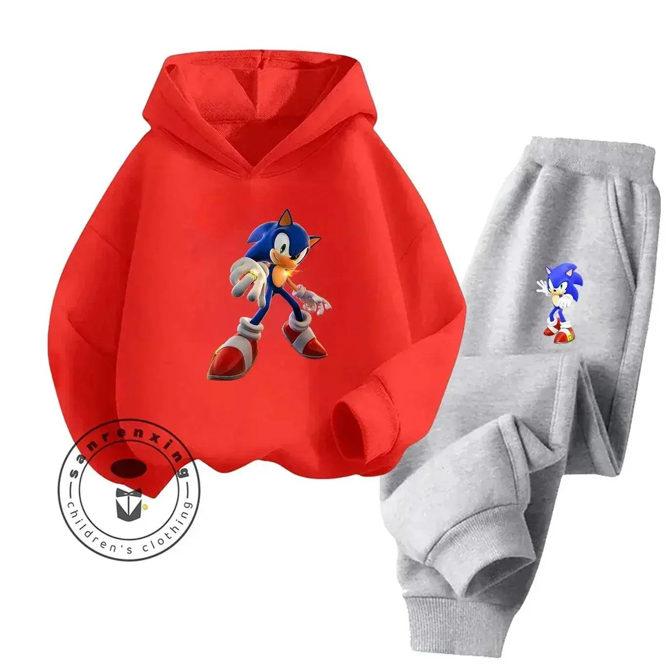Sonic Hot Sale 2D Cartoon Printed Hoodie Set 2025 Fashion For Kids Teens Boys Girls Casual Autumn Winter - Image 18