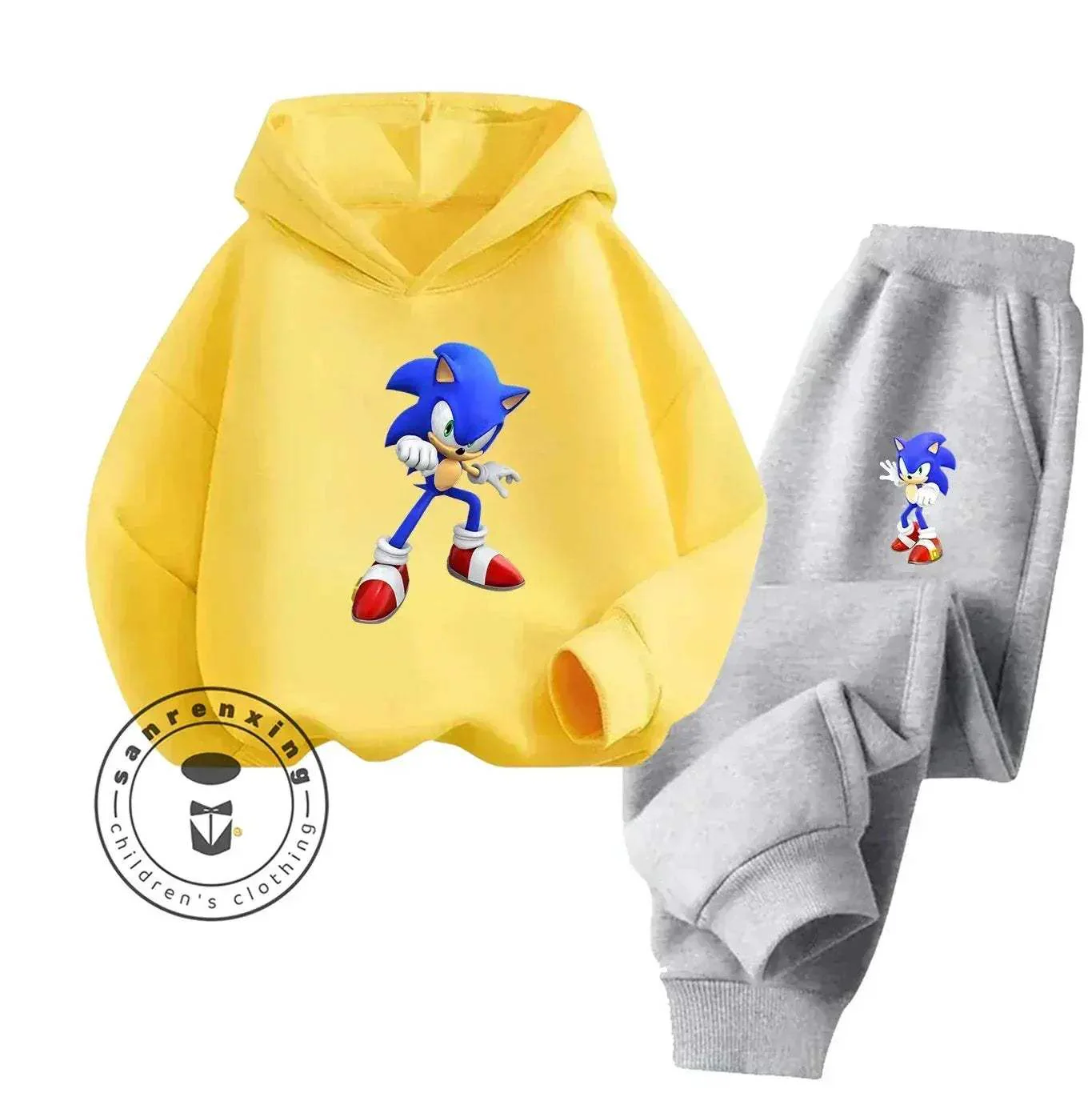 Sonic Hot Sale 2D Cartoon Printed Hoodie Set 2025 Fashion For Kids Teens Boys Girls Casual Autumn Winter - Image 19