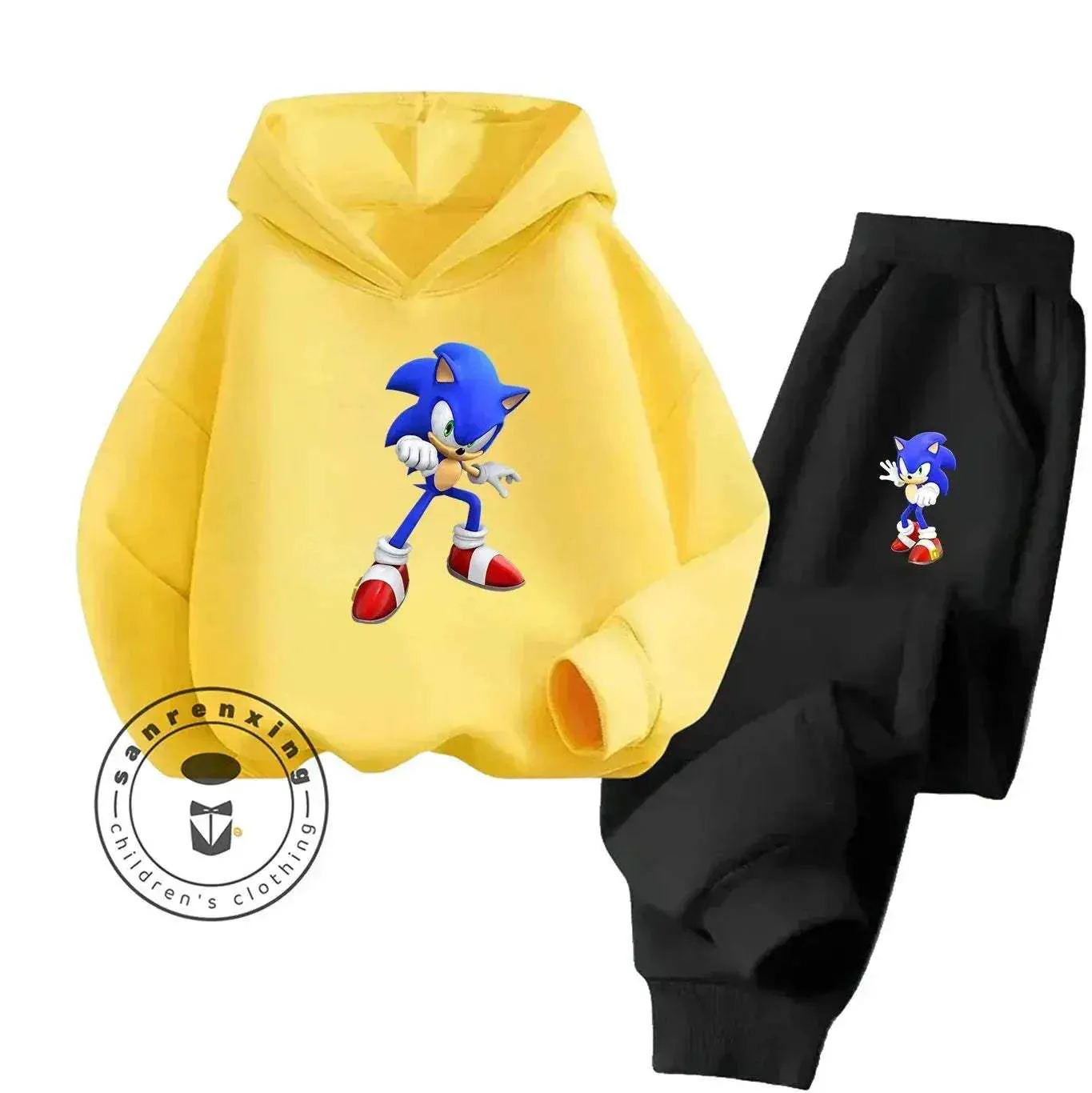 Sonic Hot Sale 2D Cartoon Printed Hoodie Set 2025 Fashion For Kids Teens Boys Girls Casual Autumn Winter - Image 23