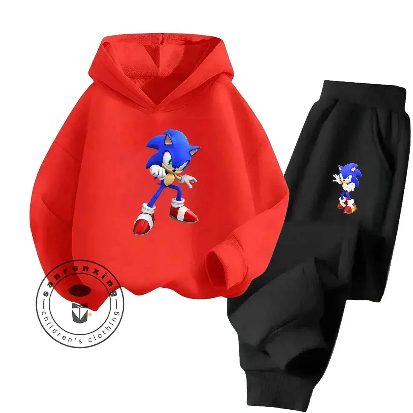 Sonic Hot Sale 2D Cartoon Printed Hoodie Set 2025 Fashion For Kids Teens Boys Girls Casual Autumn Winter - Image 24