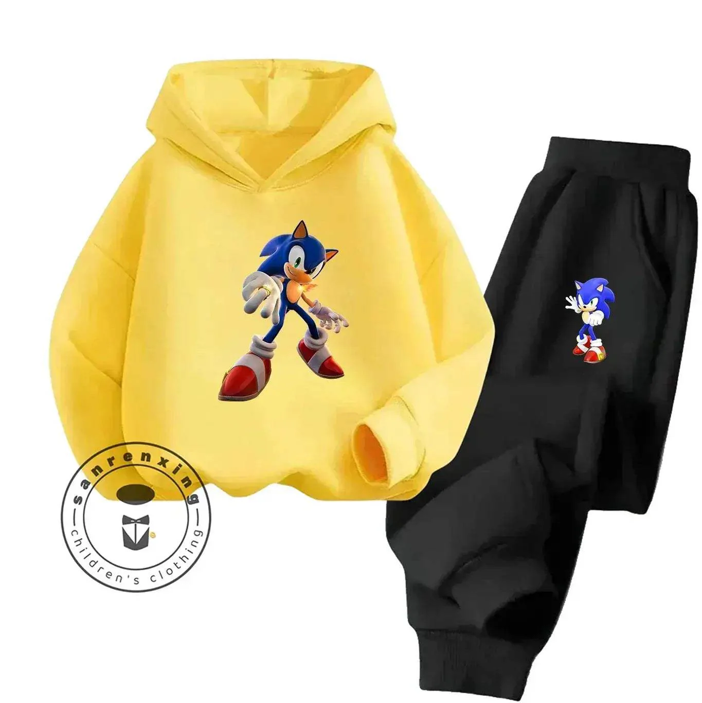 Sonic Hot Sale 2D Cartoon Printed Hoodie Set 2025 Fashion For Kids Teens Boys Girls Casual Autumn Winter - Image 26