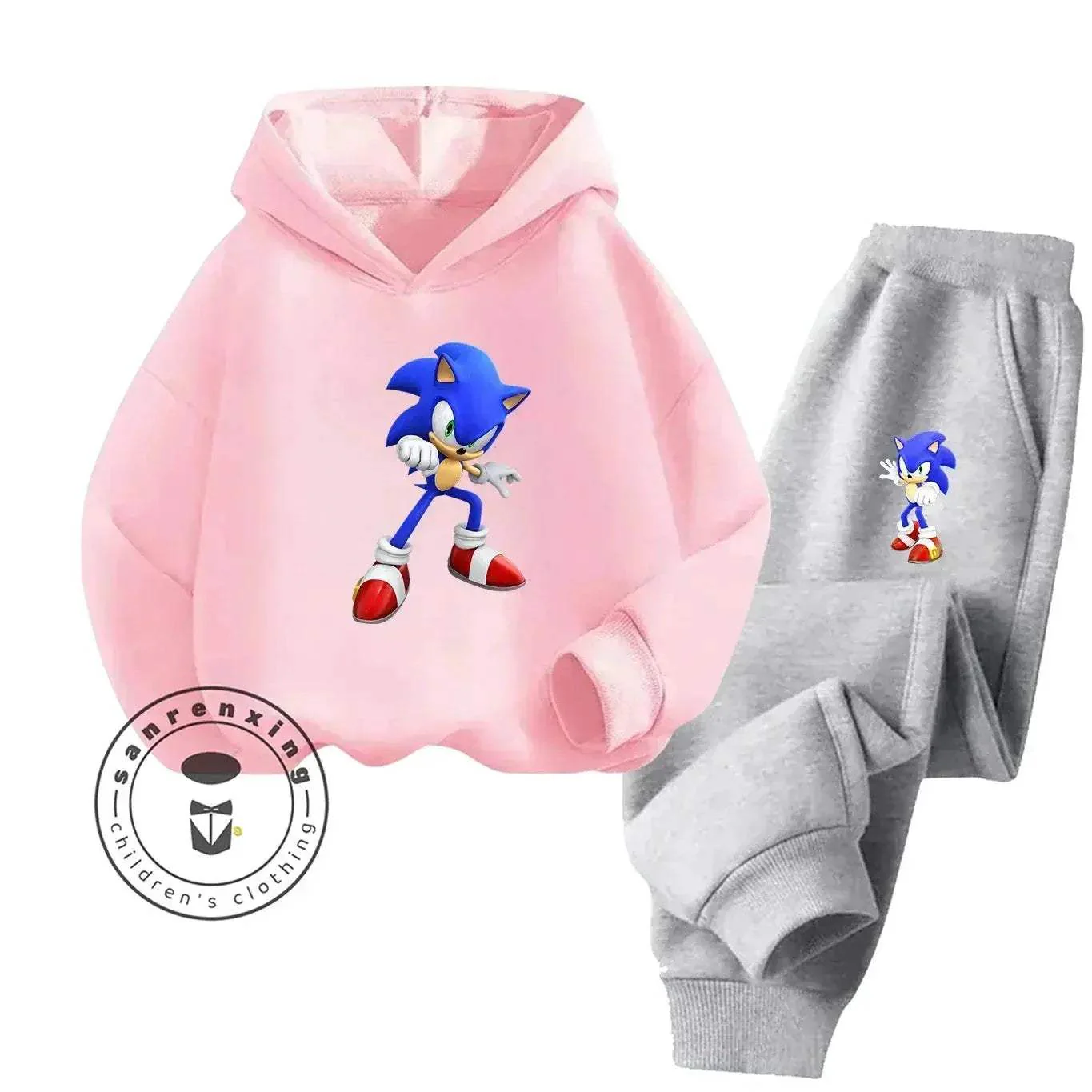Sonic Hot Sale 2D Cartoon Printed Hoodie Set 2025 Fashion For Kids Teens Boys Girls Casual Autumn Winter - Image 27