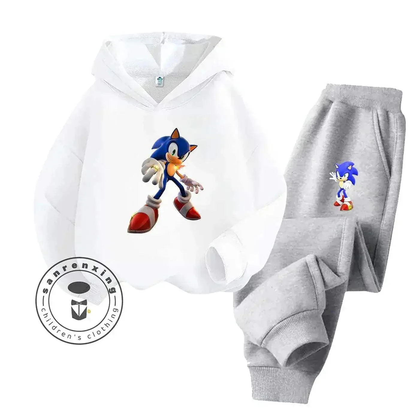 Sonic Hot Sale 2D Cartoon Printed Hoodie Set 2025 Fashion For Kids Teens Boys Girls Casual Autumn Winter - Image 6