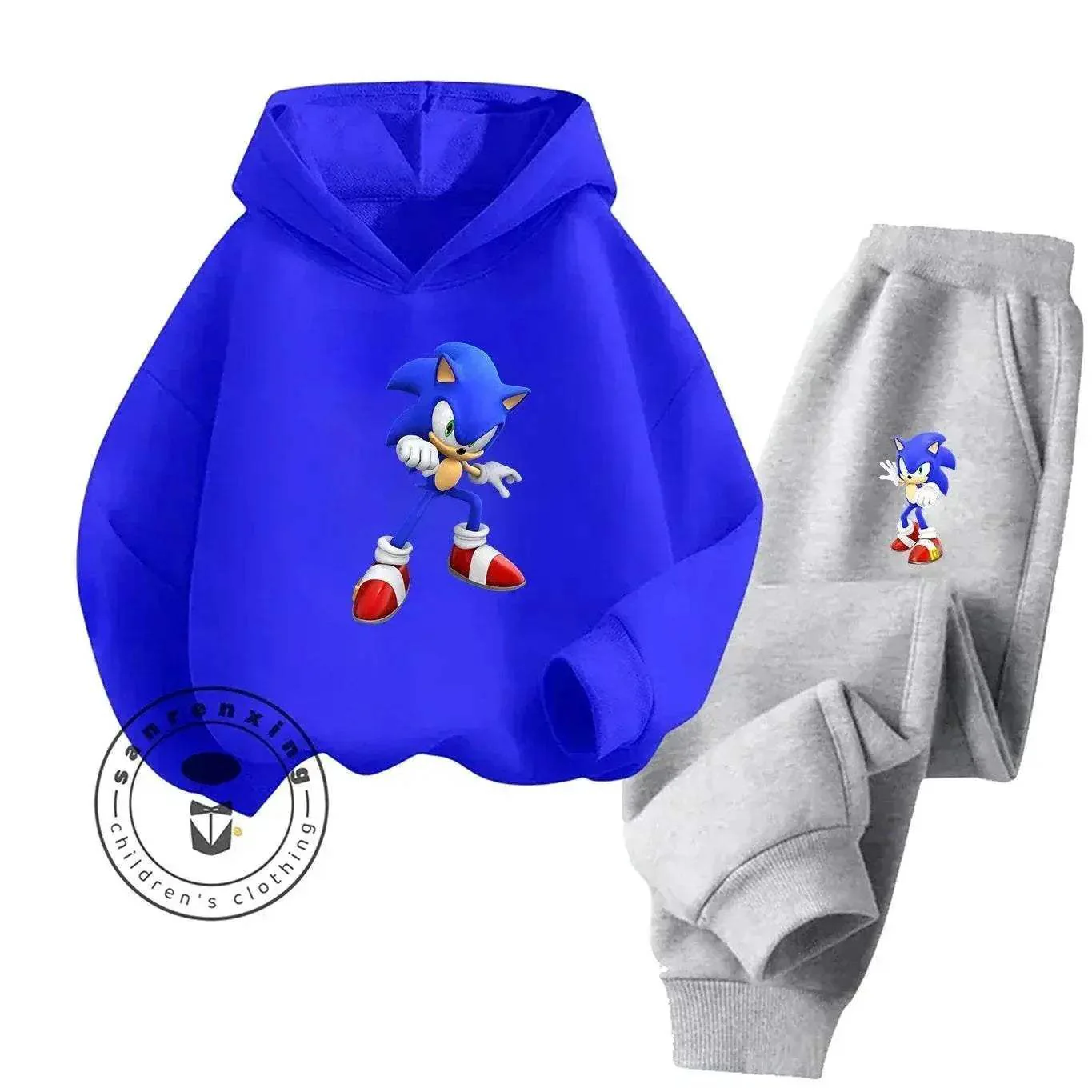 Sonic Hot Sale 2D Cartoon Printed Hoodie Set 2025 Fashion For Kids Teens Boys Girls Casual Autumn Winter - Image 8