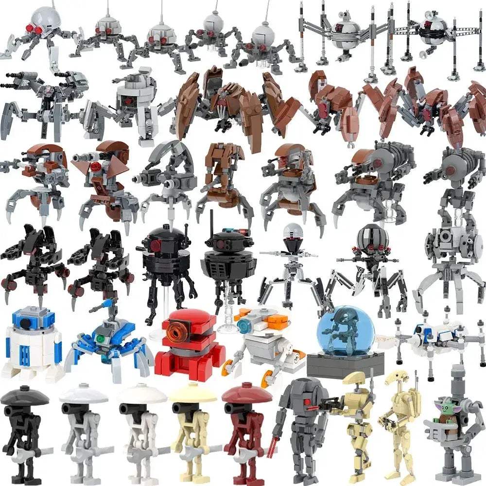 Space Droid Building Block Set Model Kit For Kids Learning