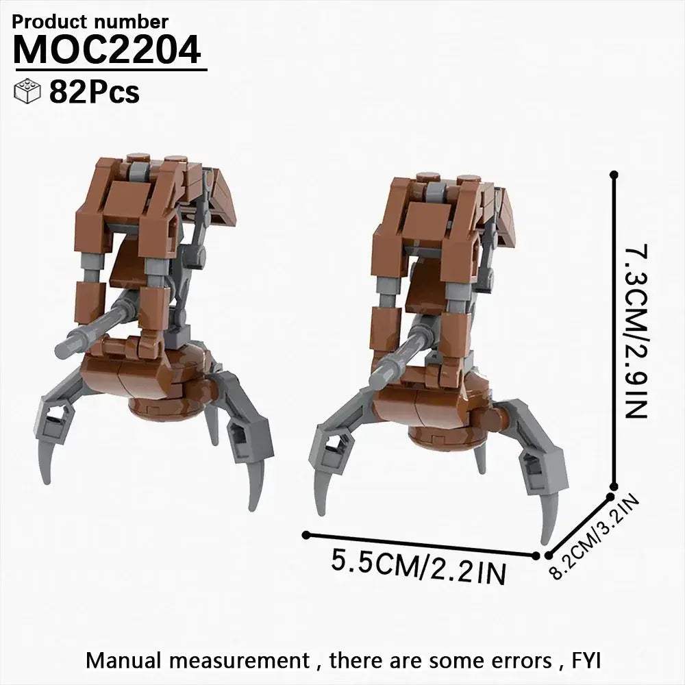 Space Droid Building Block Set Model Kit For Kids Learning - Image 34
