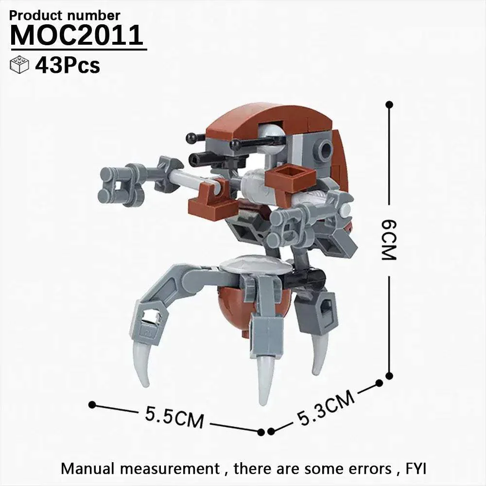 Space Droid Building Block Set Model Kit For Kids Learning - Image 5