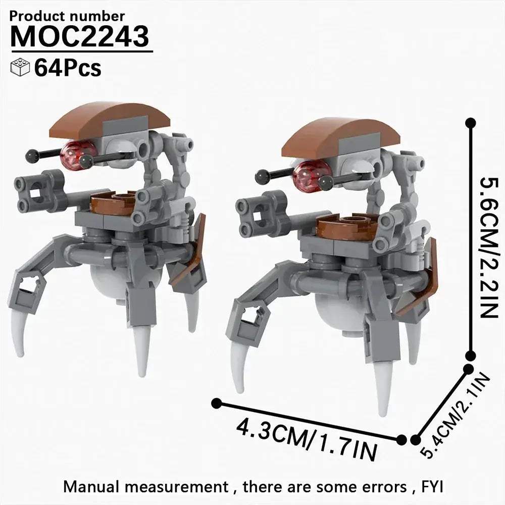 Space Droid Building Block Set Model Kit For Kids Learning - Image 8