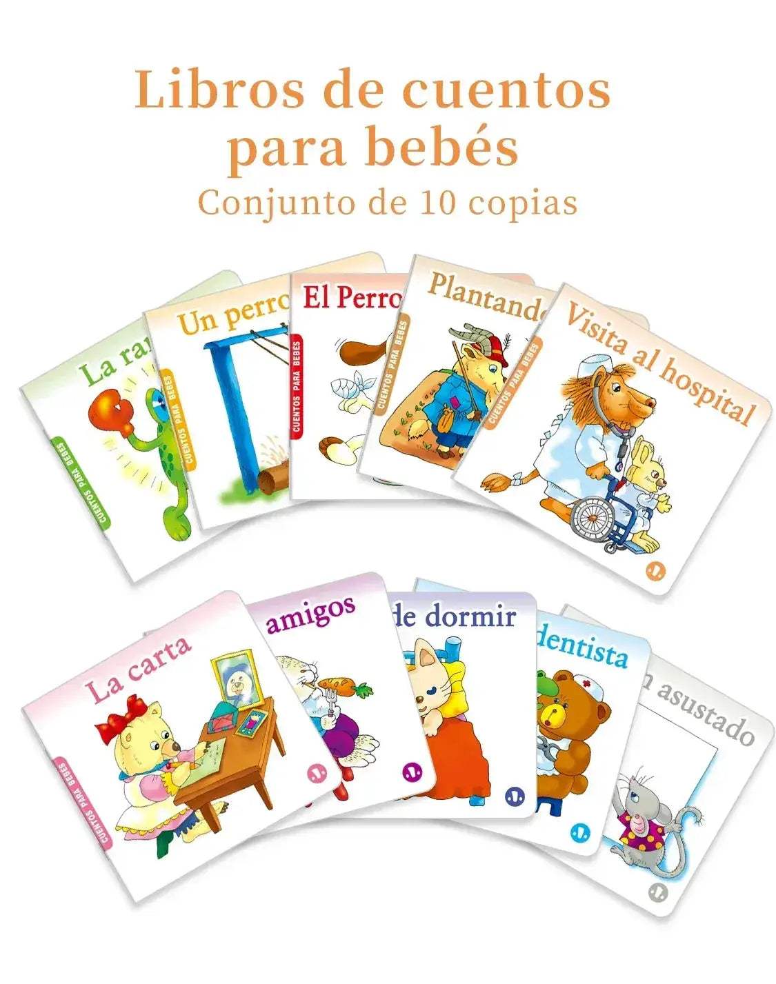 Spanish Bedtime Stories For Kids Set With Cute Animal Puzzles